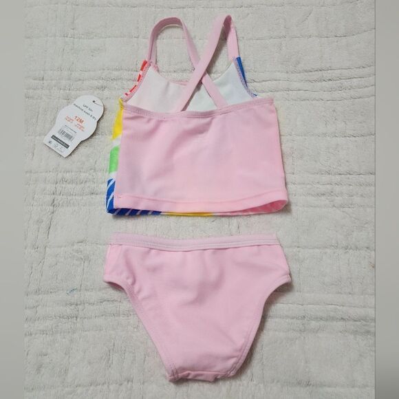 Wonder Nation Toddler Girl Sunshine SwimTankini Set, 2-Piece, Size 12M - Picture 6 of 6